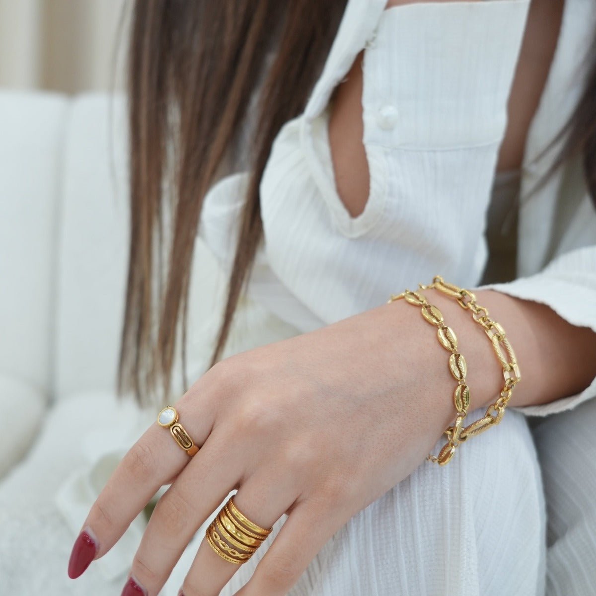 Ring Royale Adjustable 18K Gold Plated