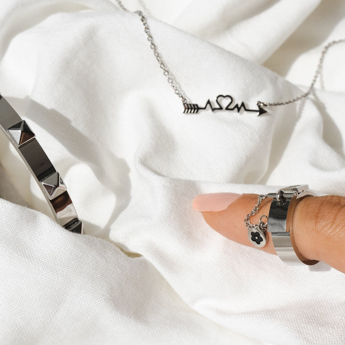 Bracelet Studs - Silver