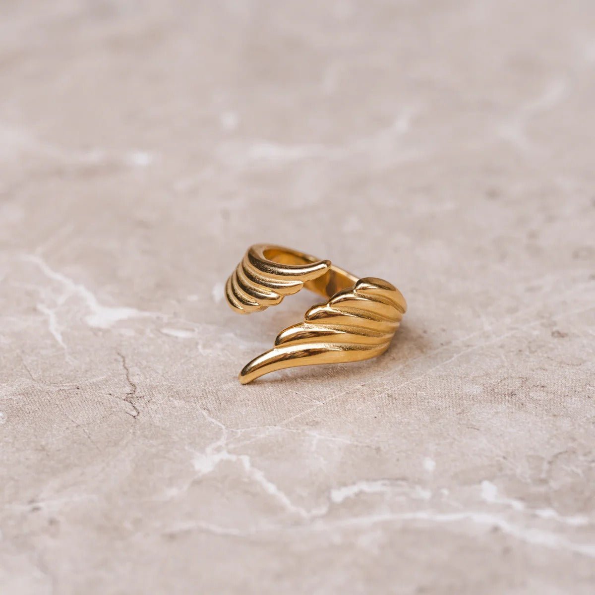Ring Asas of the Liberdade Adjustable 18K Gold Plated