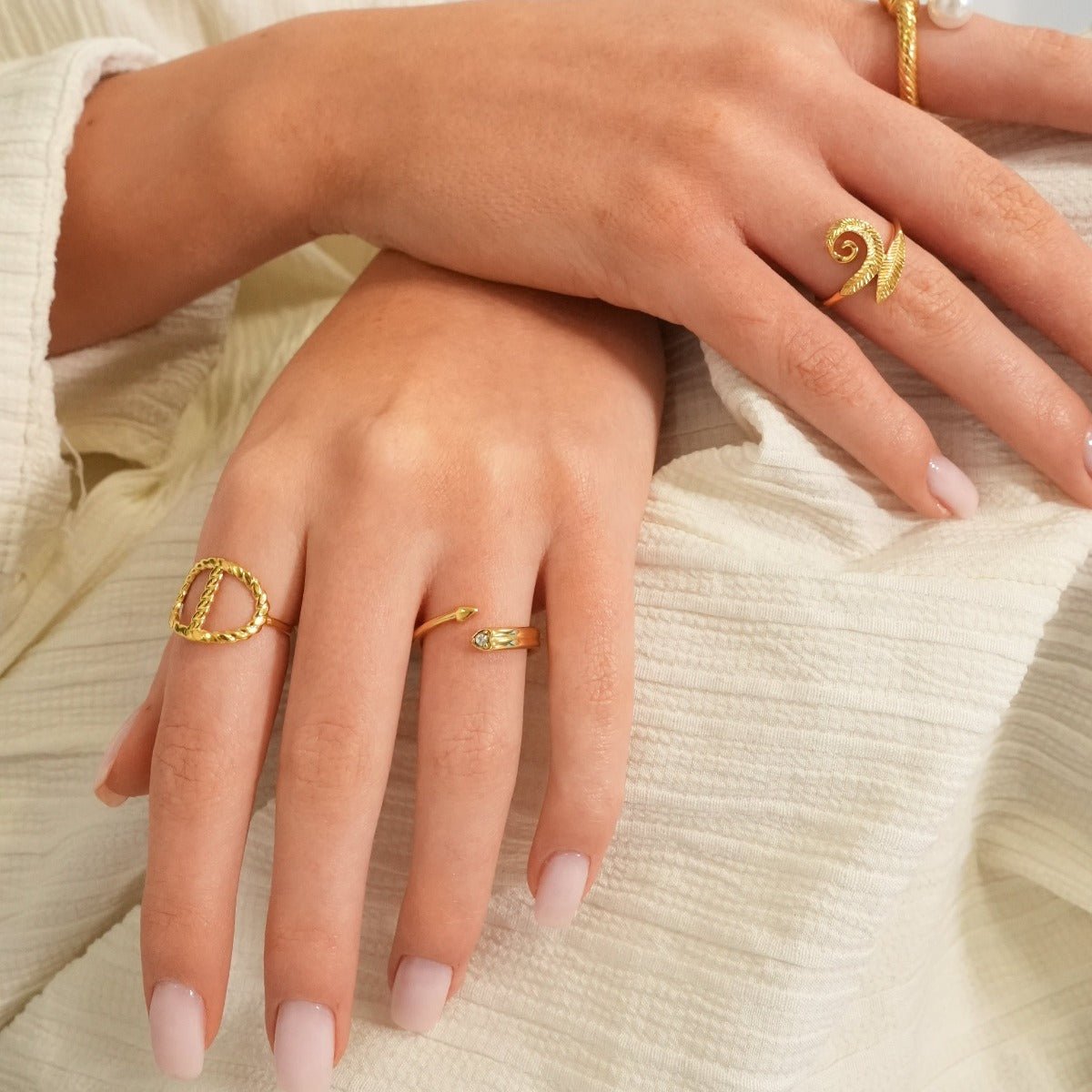Ring Éclat Adjustable 18K Gold Plated