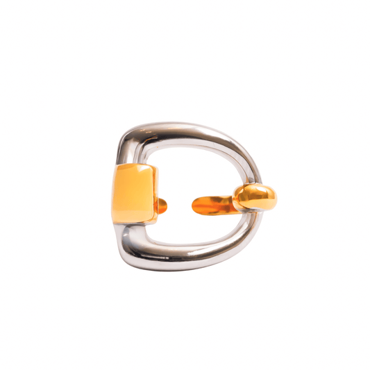 Ring Link Duo Adjustable with Mixed Gold and Silver Finish