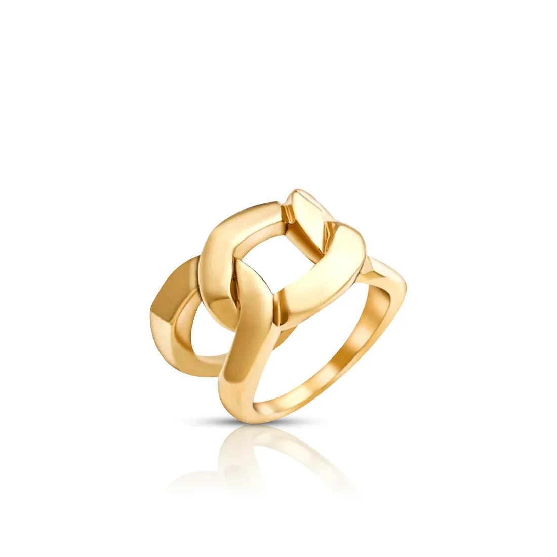 Ring Link Double 18K Gold Plated