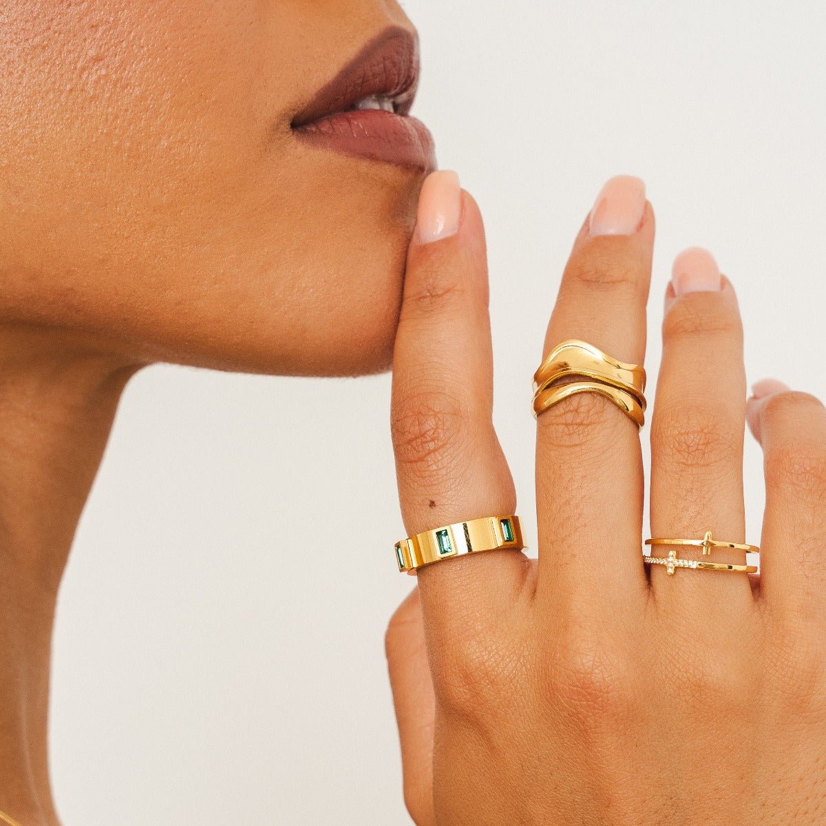 Ring Prestige Cubic 18K Gold Plated