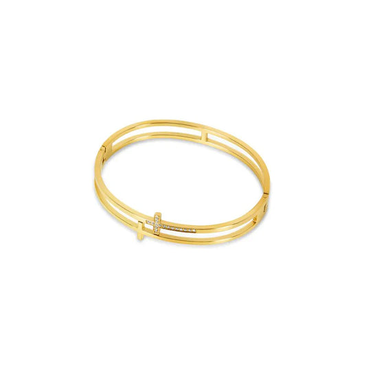 Cross Bracelet 18K Gold Plated