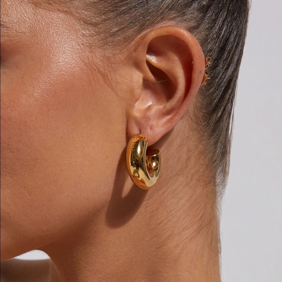 Chunky Earring Lola Hoop 18K Gold Plated