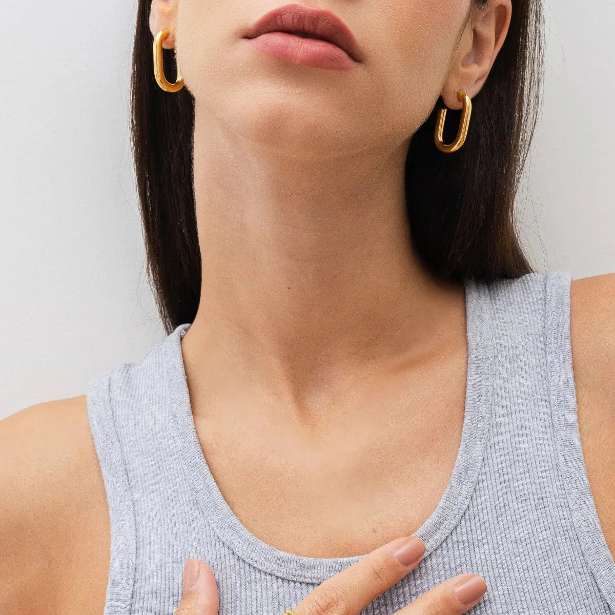 Earring Piper Hoop 18K Gold Plated