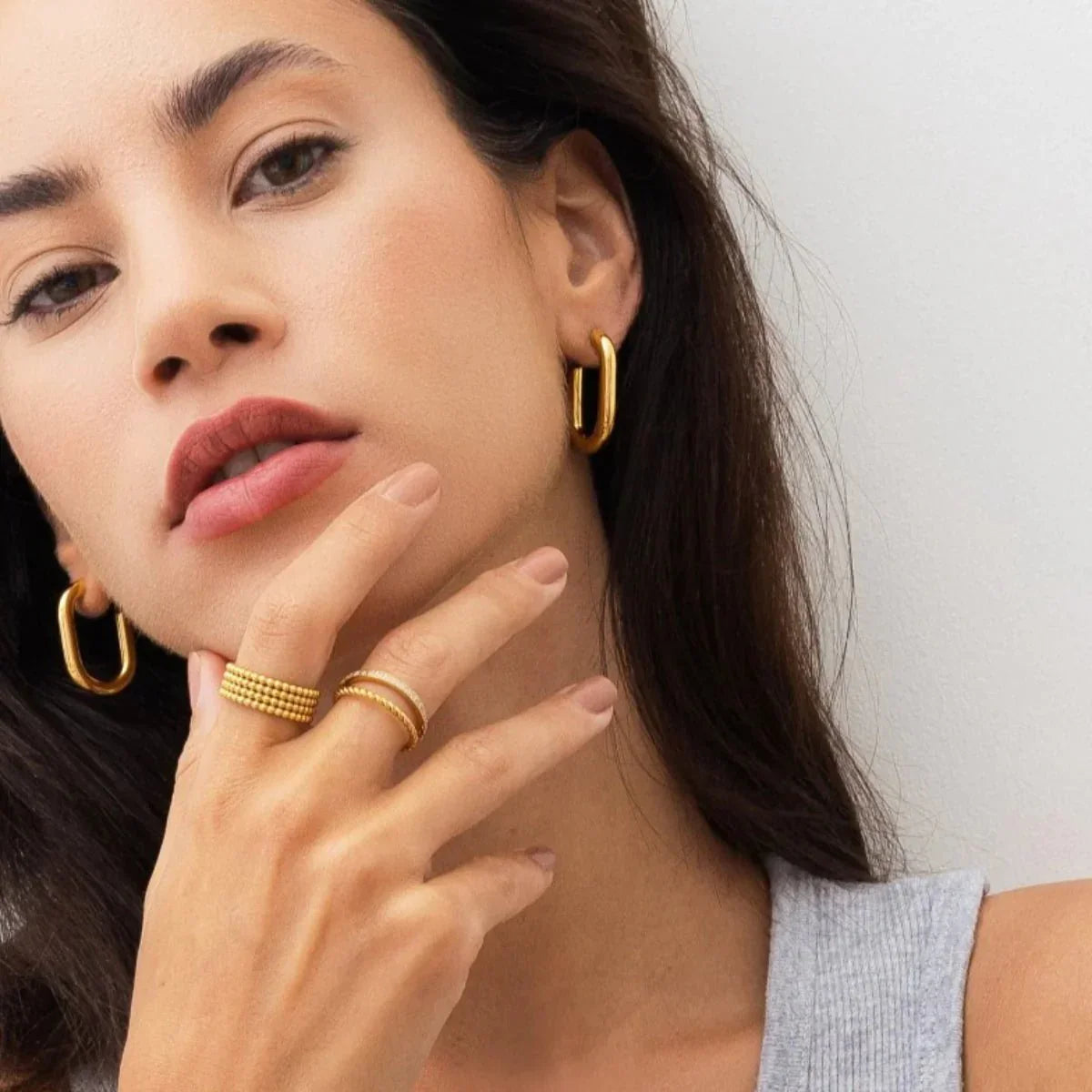 Earring Piper Hoop 18K Gold Plated