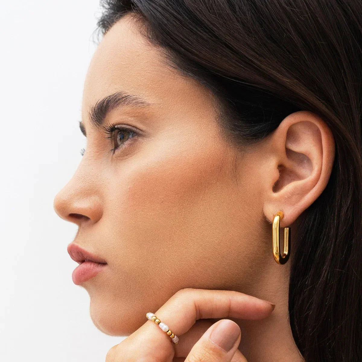 Earring Piper Hoop 18K Gold Plated