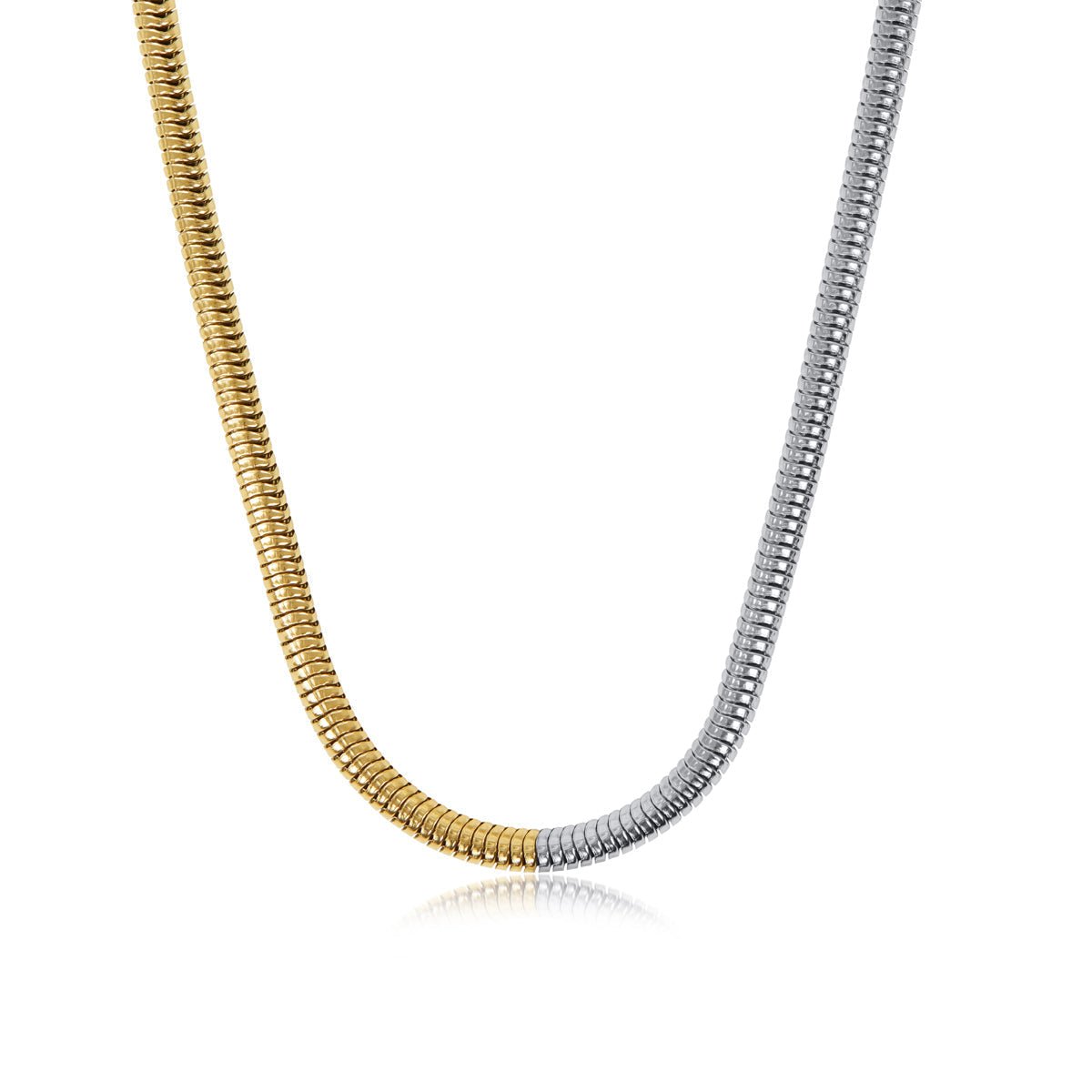 Necklace Contrast Mesh 18K Gold Plated