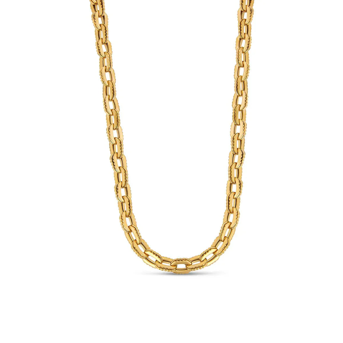 Necklace Links Chunky 18K Gold Plated