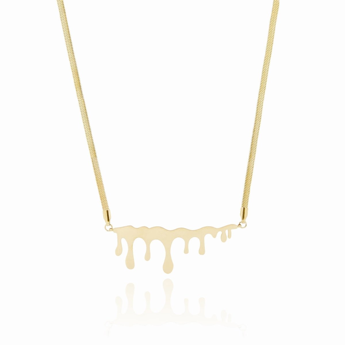 Necklace Honeycomb Minimalist 18K Gold Plated