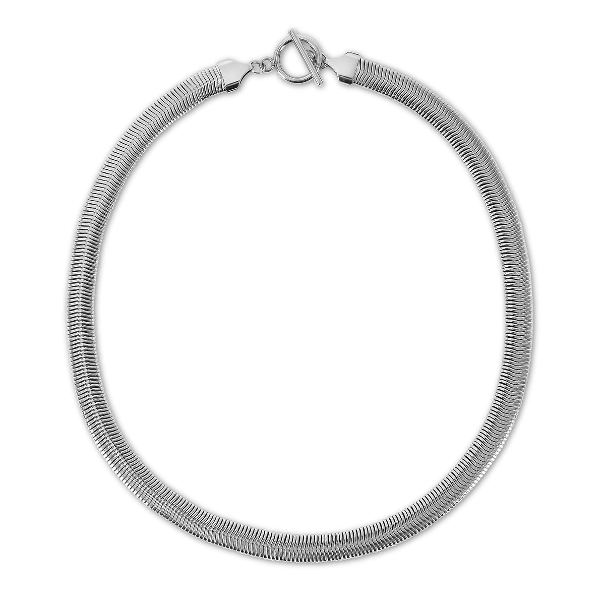 Choker Necklace Gaia Mesh - Silver