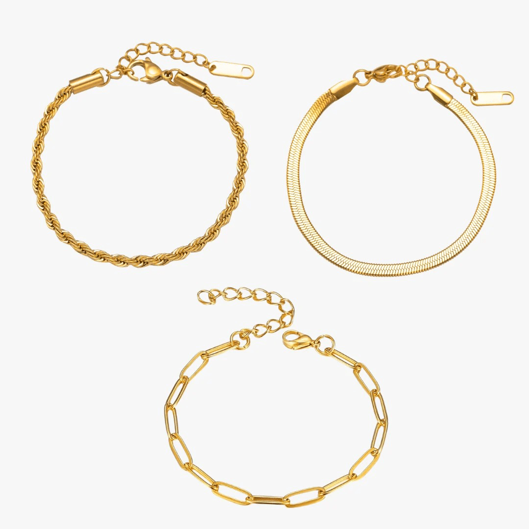 Essential 18K Gold Plated Bracelet Kit
