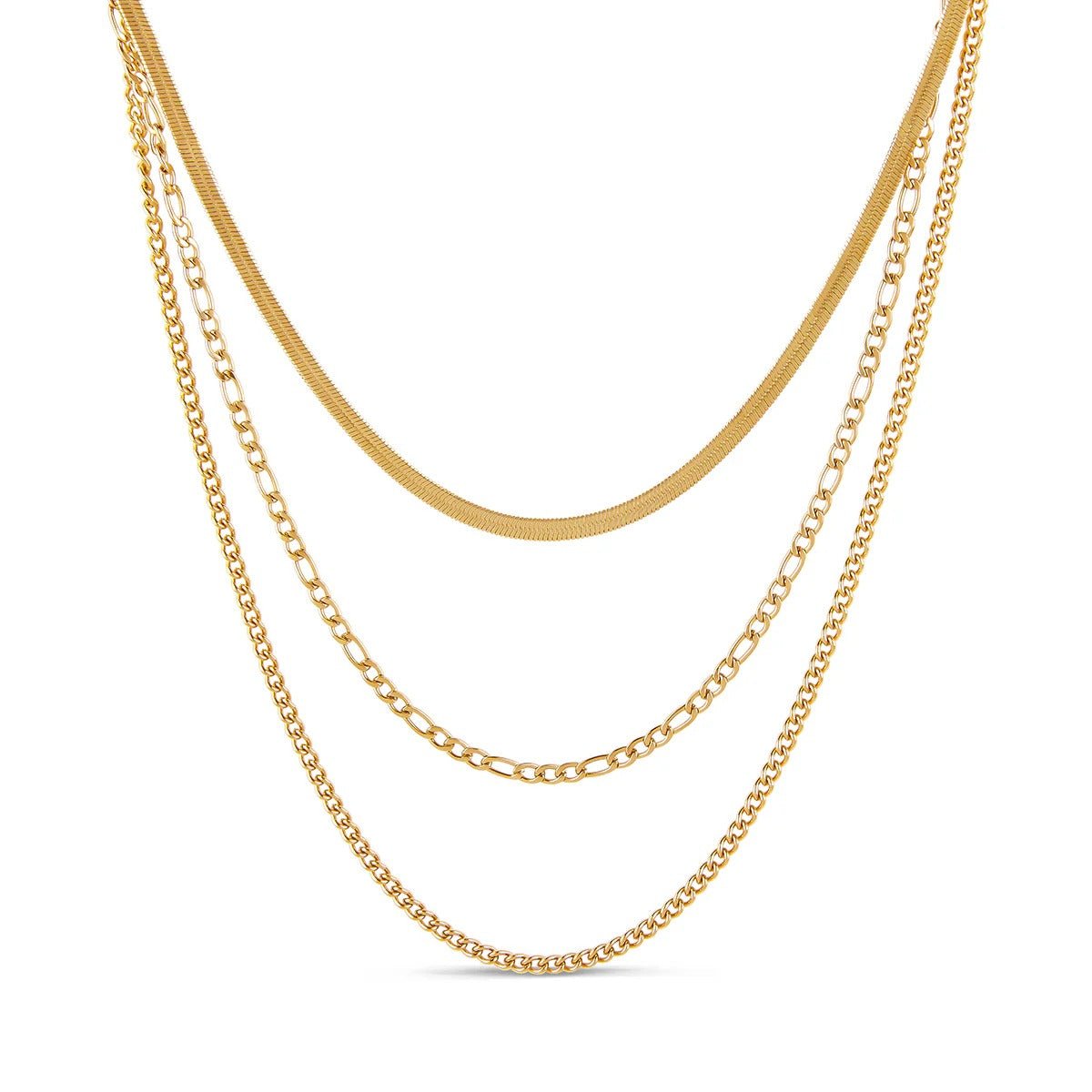Mix of Chains 18K Gold Plated