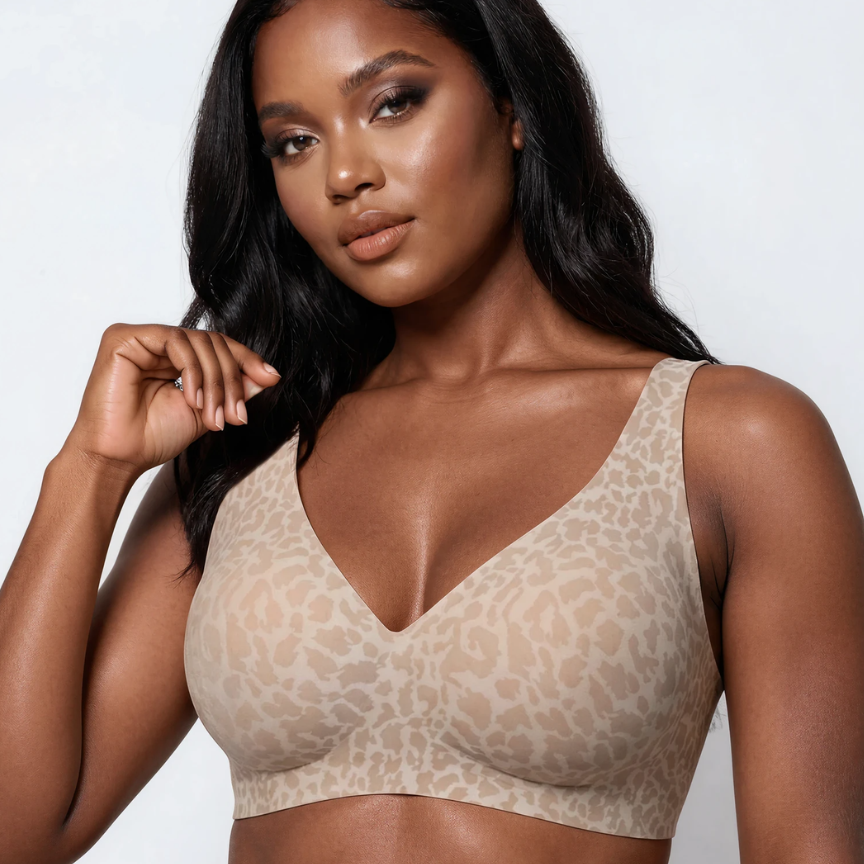 Wireless Leopard Jelly Bra