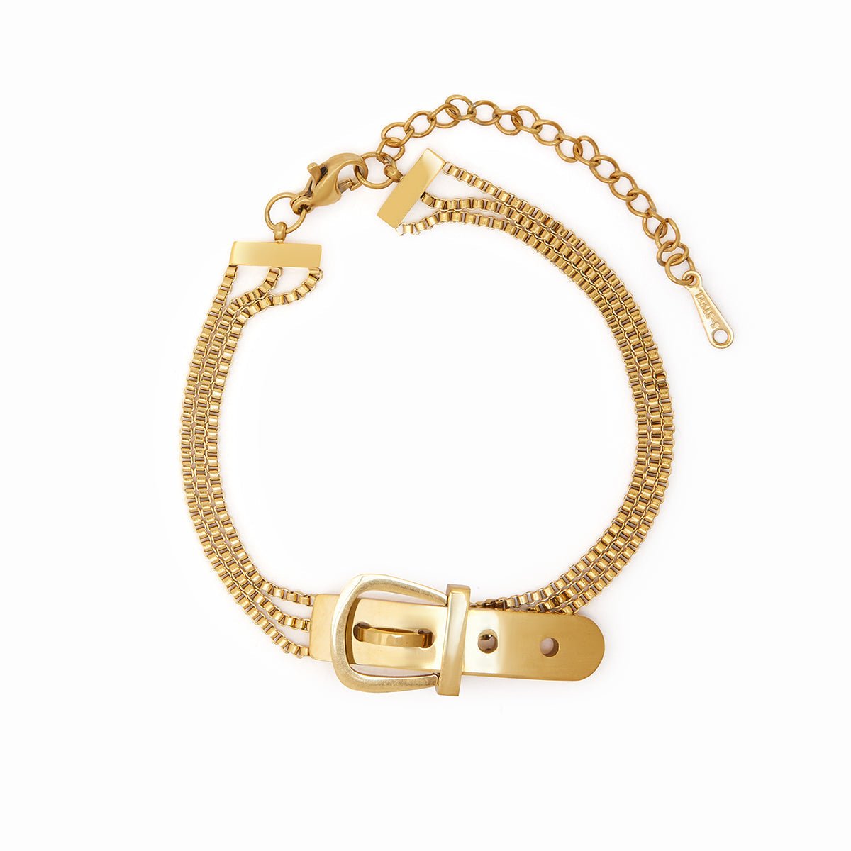 Bracelet with Buckle 18K Gold Plated