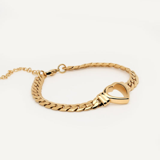 Heart Minimalist Bracelet 18K Gold Plated