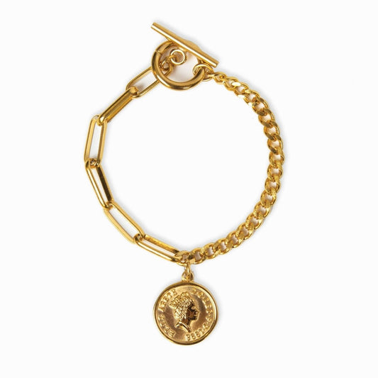 Bracelet London Cents 18K Gold Plated