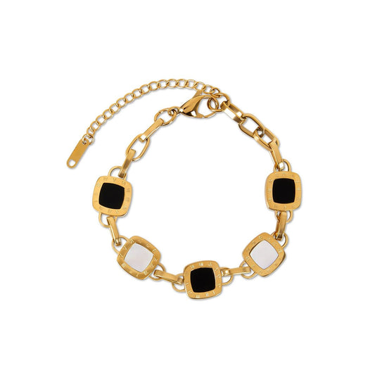 Mono Square Bracelet 18K Gold Plated