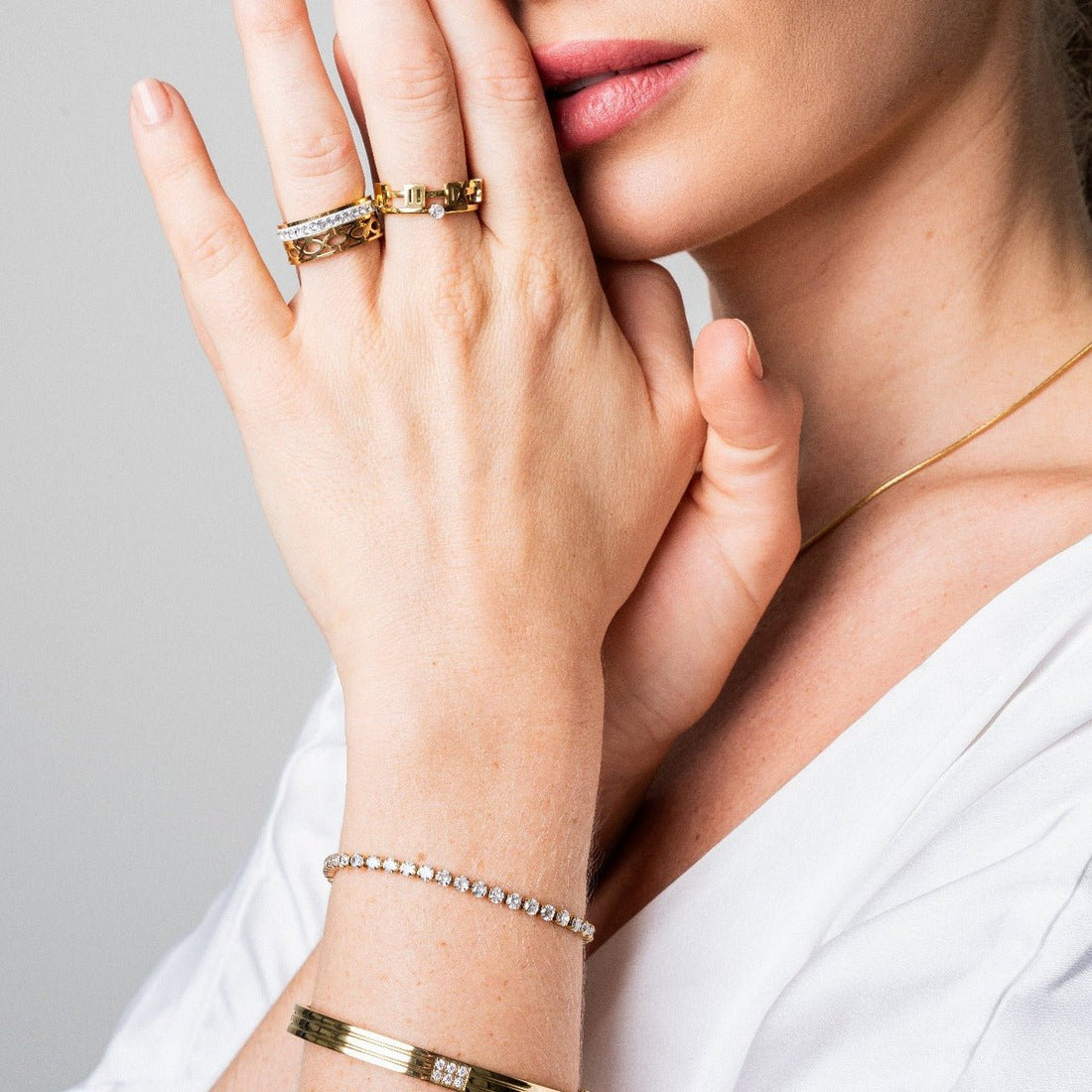 Riviera Puket Adjustable Bracelet 18k Gold-Plated